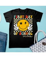 First Day Of School Vibes Back To School Teachers Students Shirt Unisex Standard T-Shirt black s